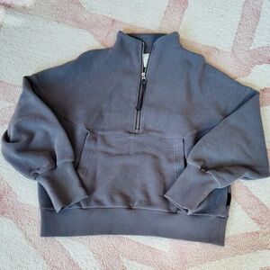 Varley Acadia Ottoman Rib Knit
Half Zip Sweatshirt